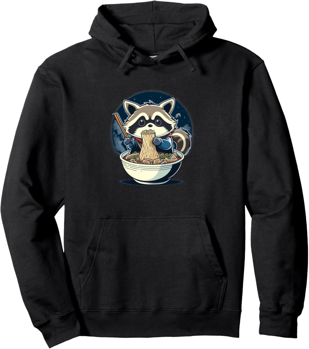 Kawaii Japanese Panda Ramen Noodles Anime Pullover Hoodie