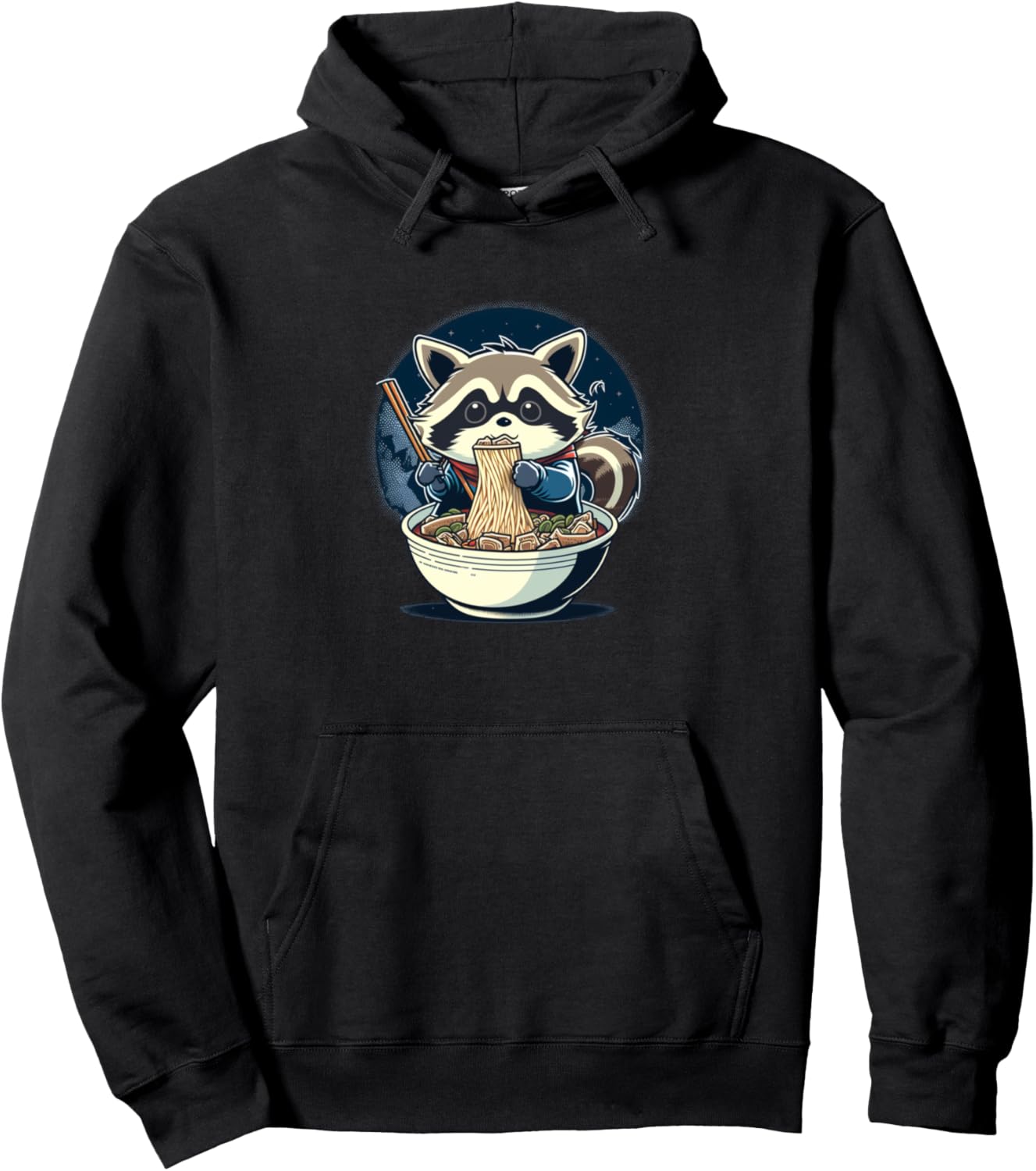 Kawaii Japanese Panda Ramen Noodles Anime Pullover Hoodie