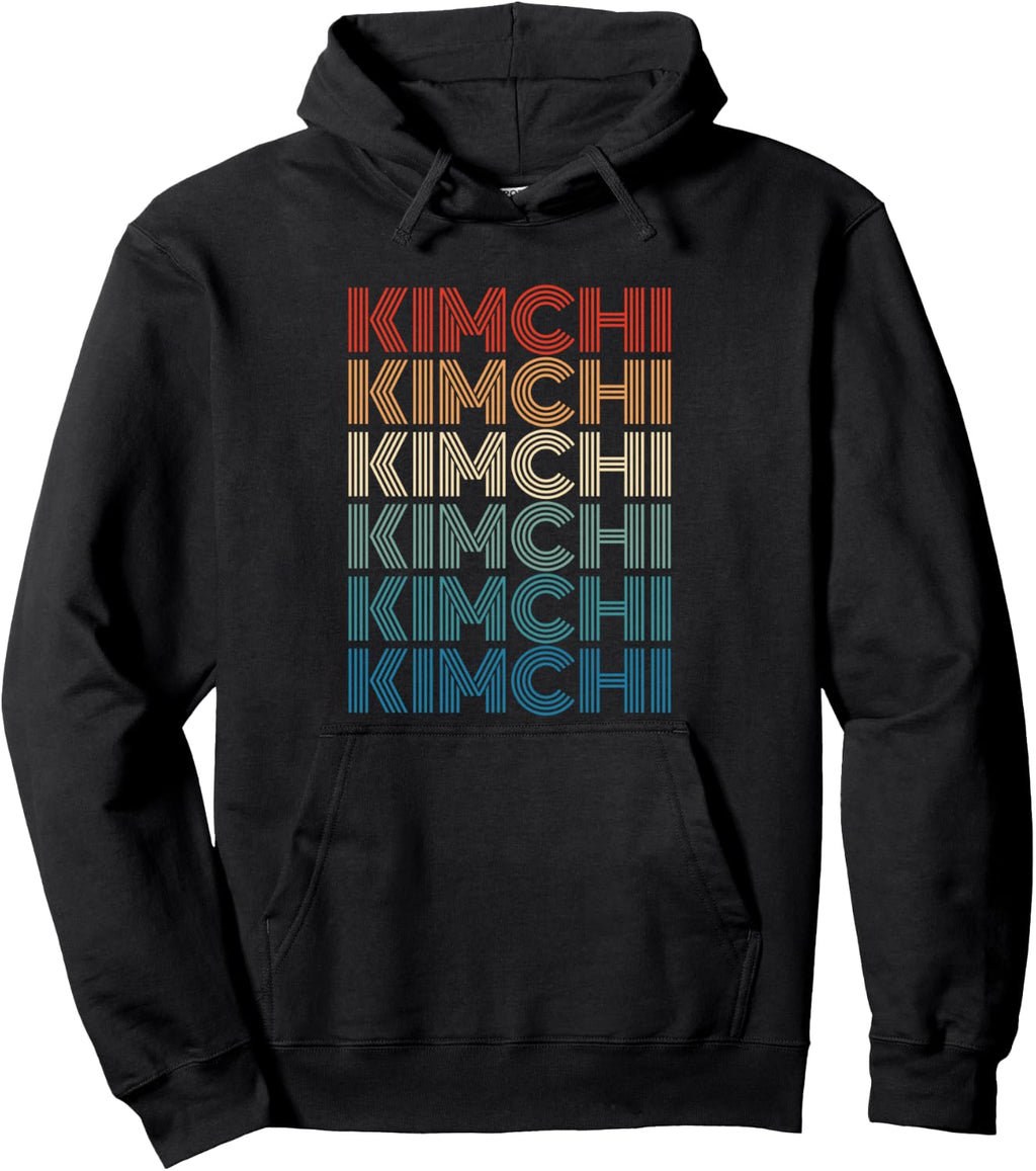 Funny Kimchi Lover South Korean Asian Food Retro Vintage Pullover Hoodie