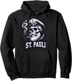 St Pauli Hamburg Paulianer Skull Harbour Captain Paulianer Pullover Hoodie