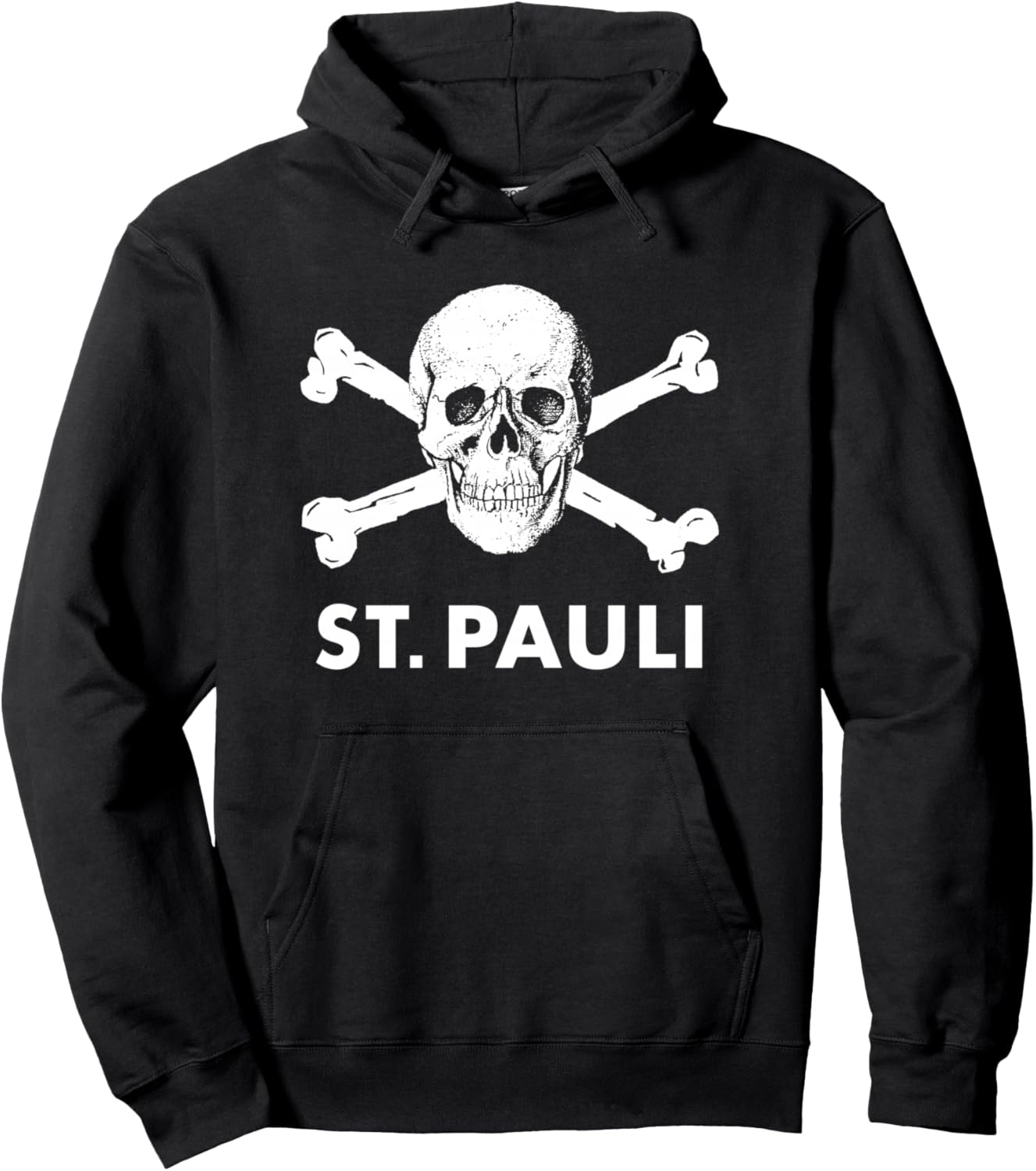 FC St. Pauli - Skull Logo - Official Merchandise Pullover Hoodie