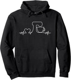 Baking Heartbeat - Funny Pastry Baker - Baking Gift Pullover Hoodie
