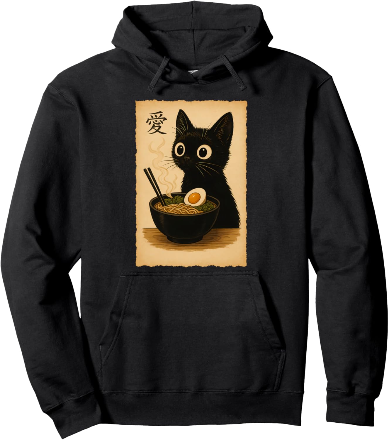 Funny Cat Ramen Cool T Japanese Kawaii Anime Graphic Tee Pullover Hoodie