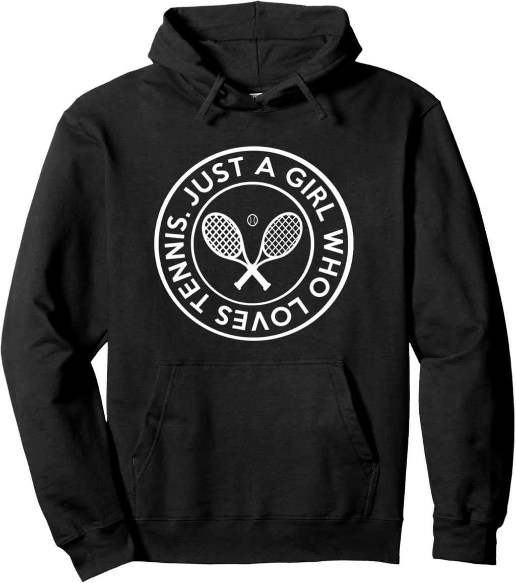 Tennis Design - Just A Girl Who Loves Tennis Pullover Hoodie