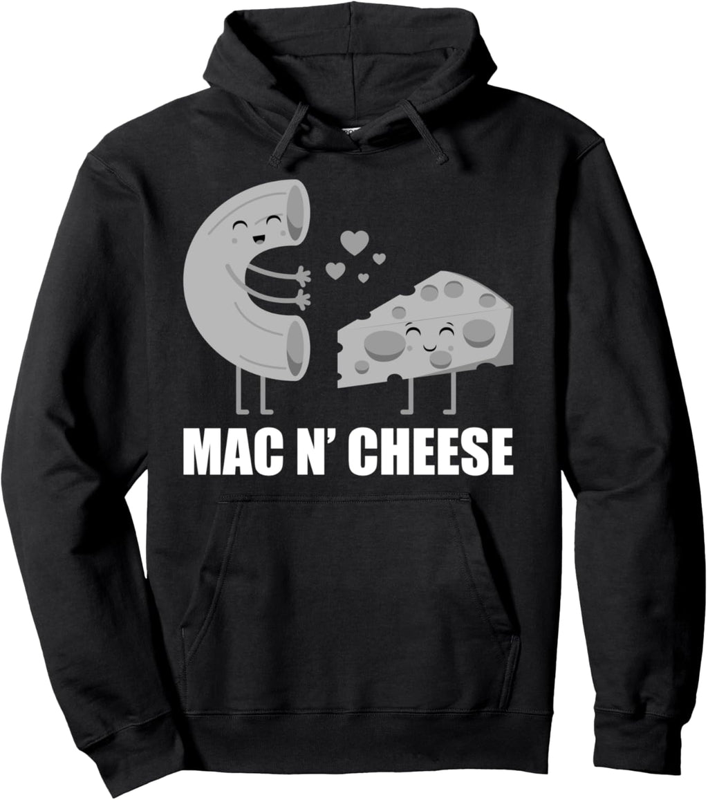 Funny Mac N' Cheese Gift For Men Women Cheesy Noodles Lovers Pullover Hoodie