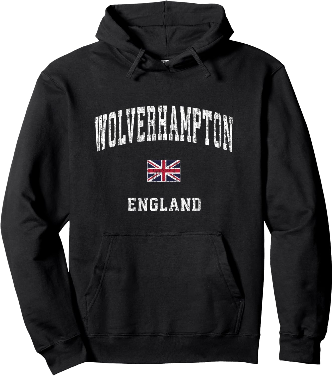 Wolverhampton England Vintage Athletic Sports Design Pullover Hoodie