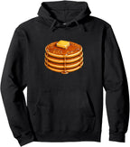 Pancake Butter Honey Brunch Breakfast Pancakes Day Foodie Pullover Hoodie