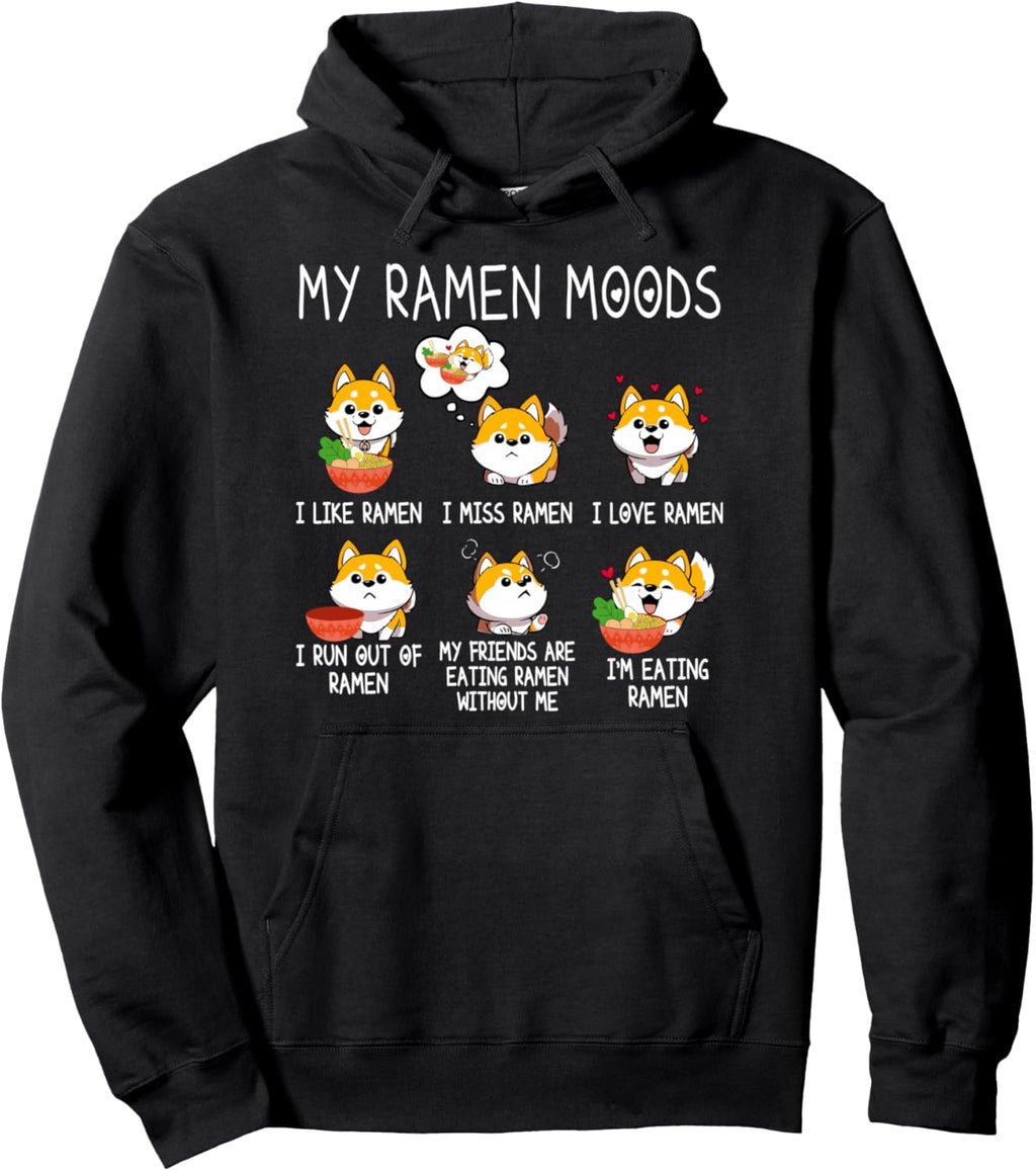 Ramen Shiba Inu Dog Lover Japanese Noodles For Men Women Kid Pullover Hoodie