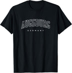 Augsburg Germany Trendy Varsity Athletic Style T-Shirt