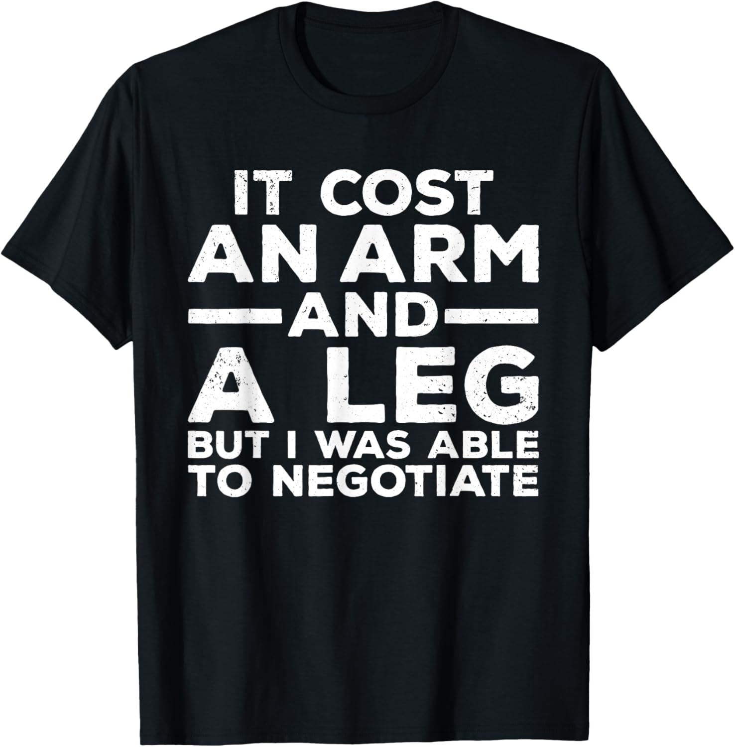 Funny Amputee for Men Women Prosthetic Leg Amputation Joke T-Shirt Small