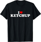 I Love Ketchup - Heart T-Shirt