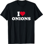 I Love Heart Onions Lover Vegetable Veggie T-Shirt