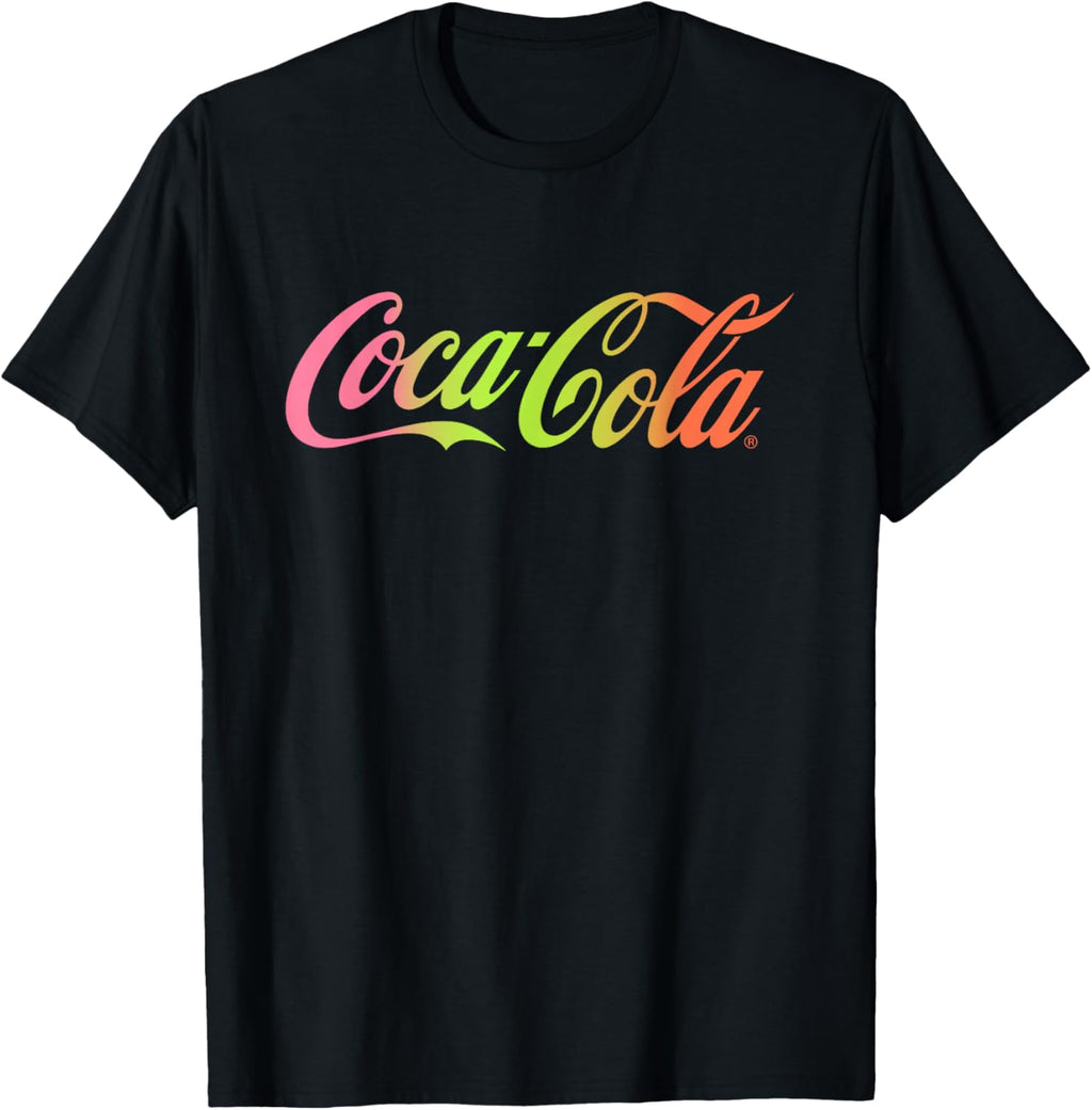 Coca Cola Rainbow Gradient Logo T-Shirt