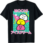 MOCHI Kawaii Japanese Ice cream Retro 90s T-Shirt for Men Women Kids