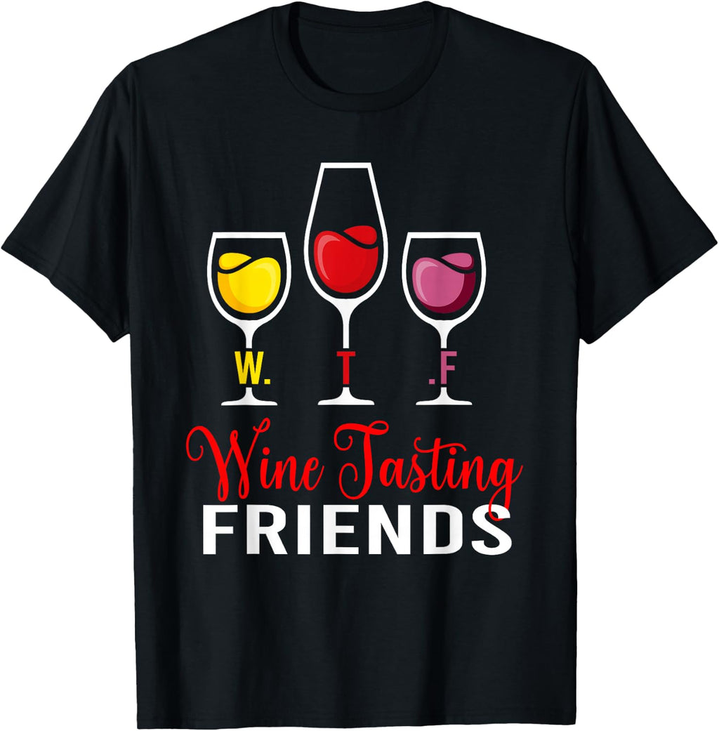 Wine Tasting Friends Drinking Team Wine Lover Captain Funny T-Shirt