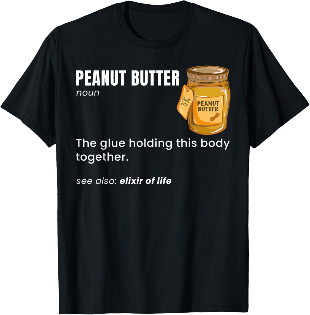 Peanut Butter Definition Funny Jelly Food Lover Graphic T-Shirt