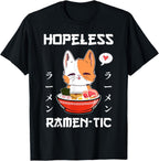 Kawaii Neko Ramen Lover Japanese Noodle Anime T-Shirt