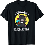 Kawaii Boba Bubble Milk Tea Lover Formosa Bear Taiwan Travel T-Shirt