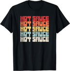 Retro Hot & Spicy Food, Habanero Chili & Pepper Sauce T-Shirt