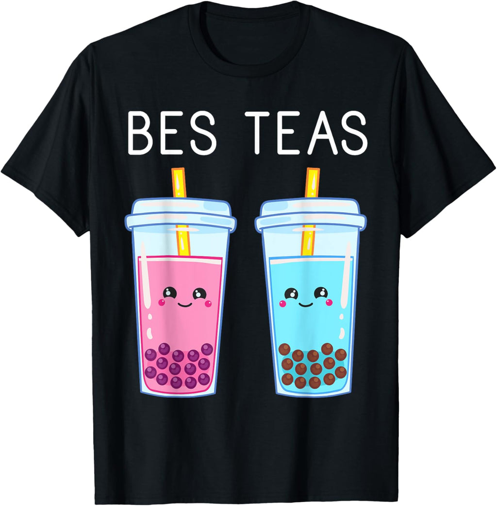Bubble Tea Boba Tapioca Beads Milk Drink Kawaii Friend T-Shirt