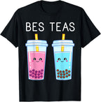 Bubble Tea Boba Tapioca Beads Milk Drink Kawaii Friend T-Shirt
