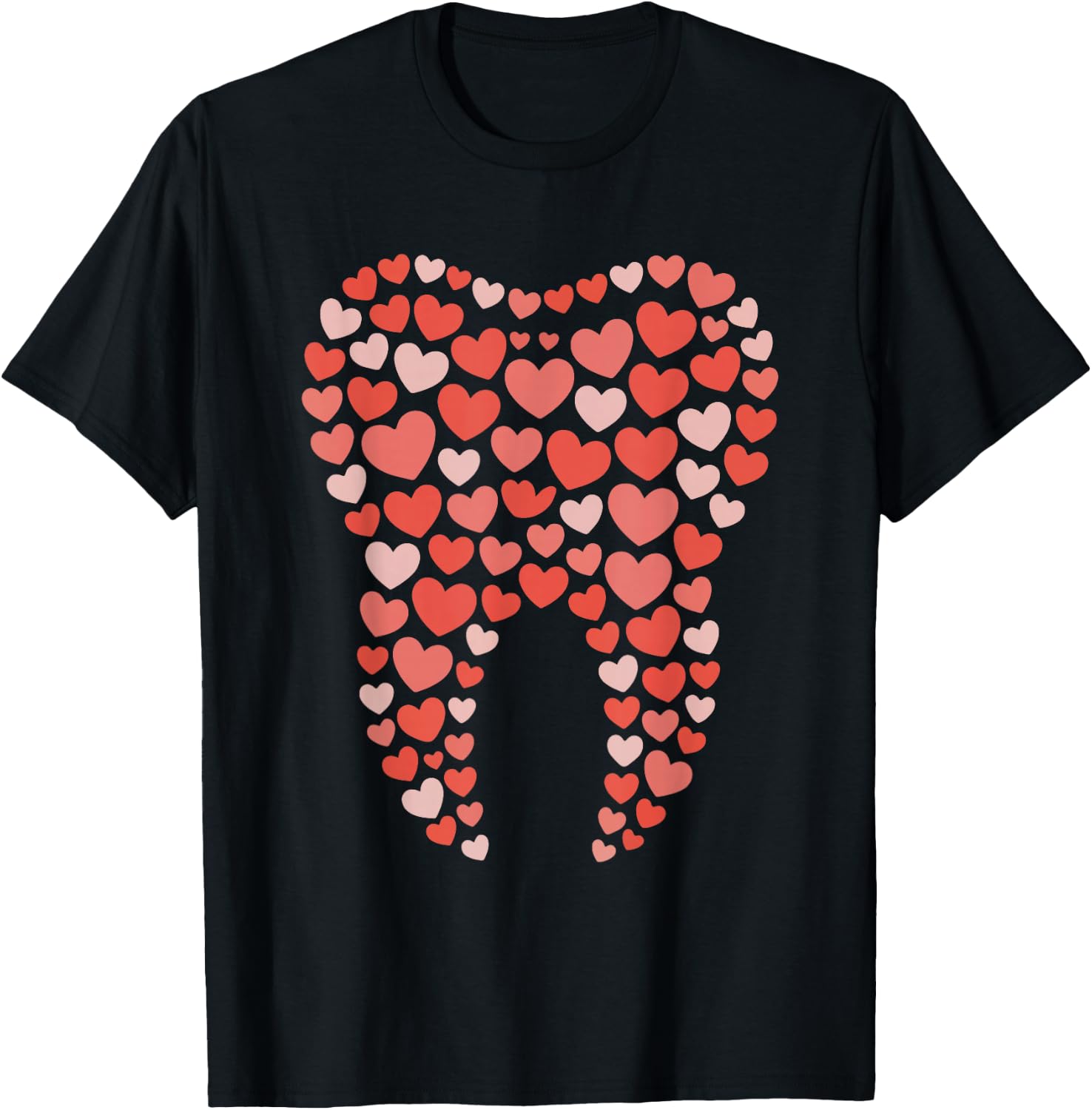 Tooth Dentist Dental Hygienist Valentines Day Dentistry T-Shirt