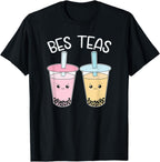 Bes Teas Besties Bubble Tea Cute Boba Best Friends T-Shirt