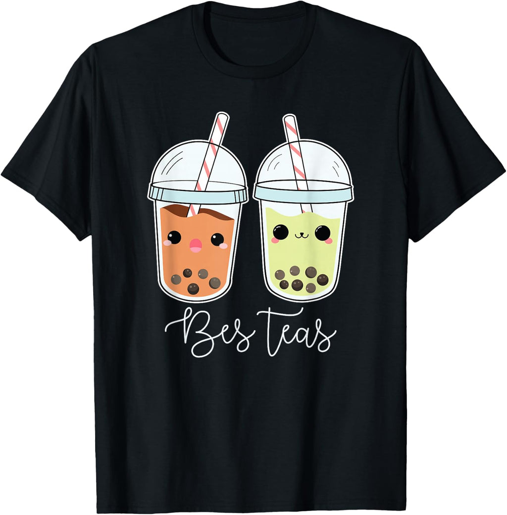 Bes Teas Best Friends Besties Boba Tea Bubble Tea Gift T-Shirt