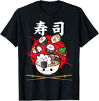 Funny Kawaii Sushi Japanese Food Anime Rice Japan Art Tee T-Shirt