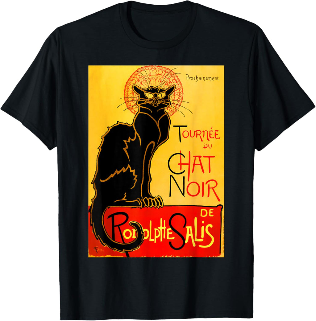 Le Chat Noir The Black Cat T Shirt Art Nouveau Cat Gift T-Shirt