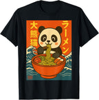 Kawaii Ramen Panda Anime Japanese Noodles Cute T-Shirt