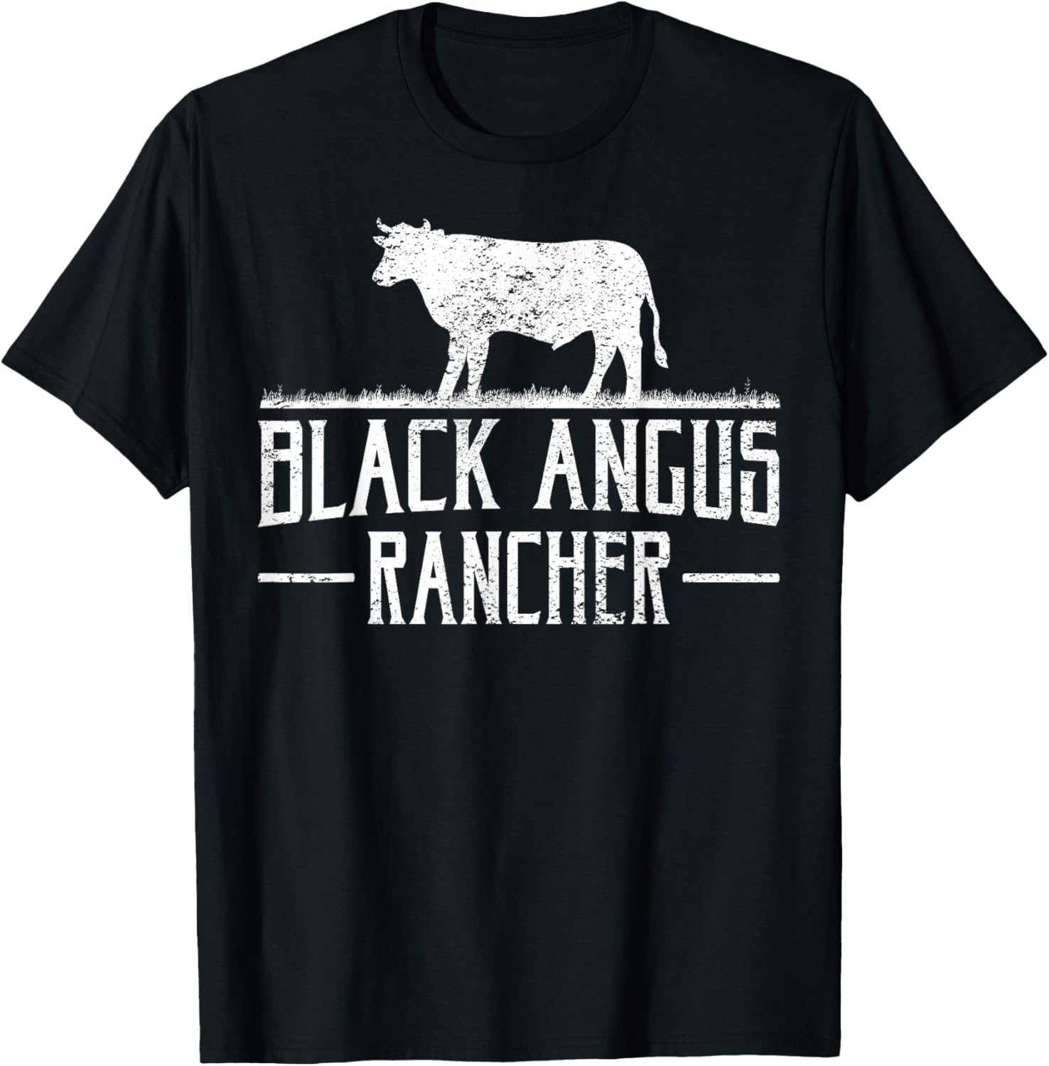 Black Angus Cow Rancher Funny Beef Cattle Meat Farmer Gift T-Shirt