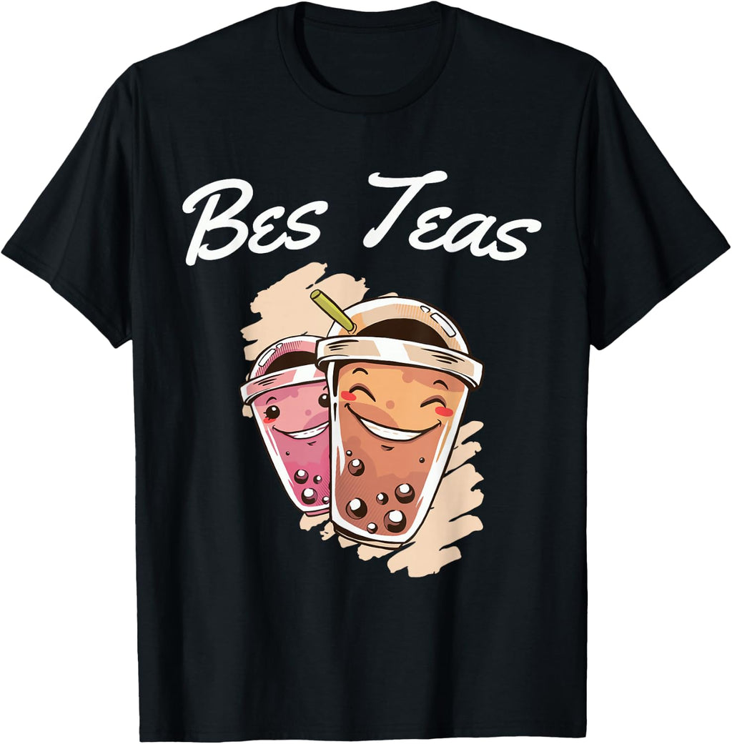 Bes Teas Best Friends for a Kawaii Japan Friends Boba Tea T-Shirt