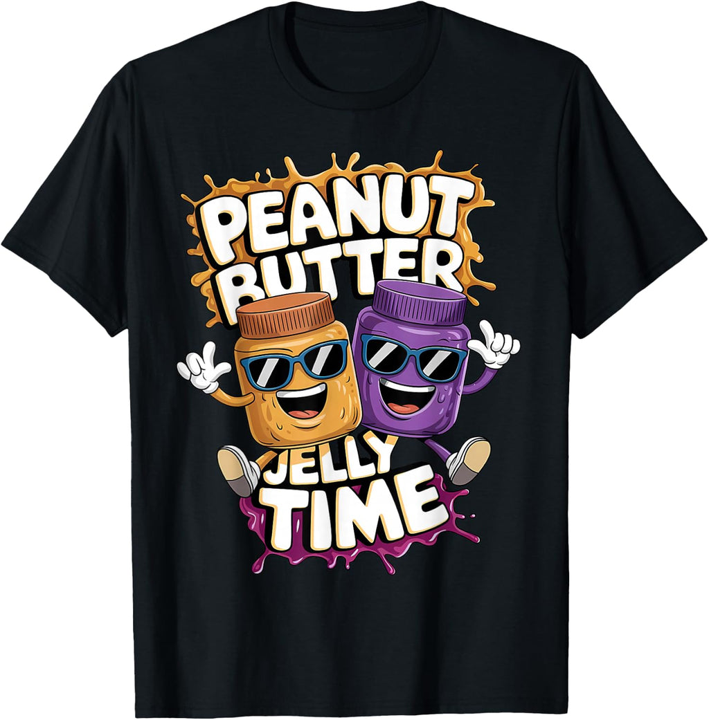 Peanut Butter and Jelly Matching Foodie Crew T-Shirt
