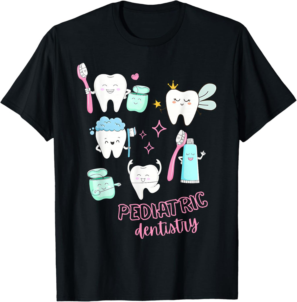 Cute Teeth Pediatric Dentistry Dental Hygienist Dental Squad T-Shirt
