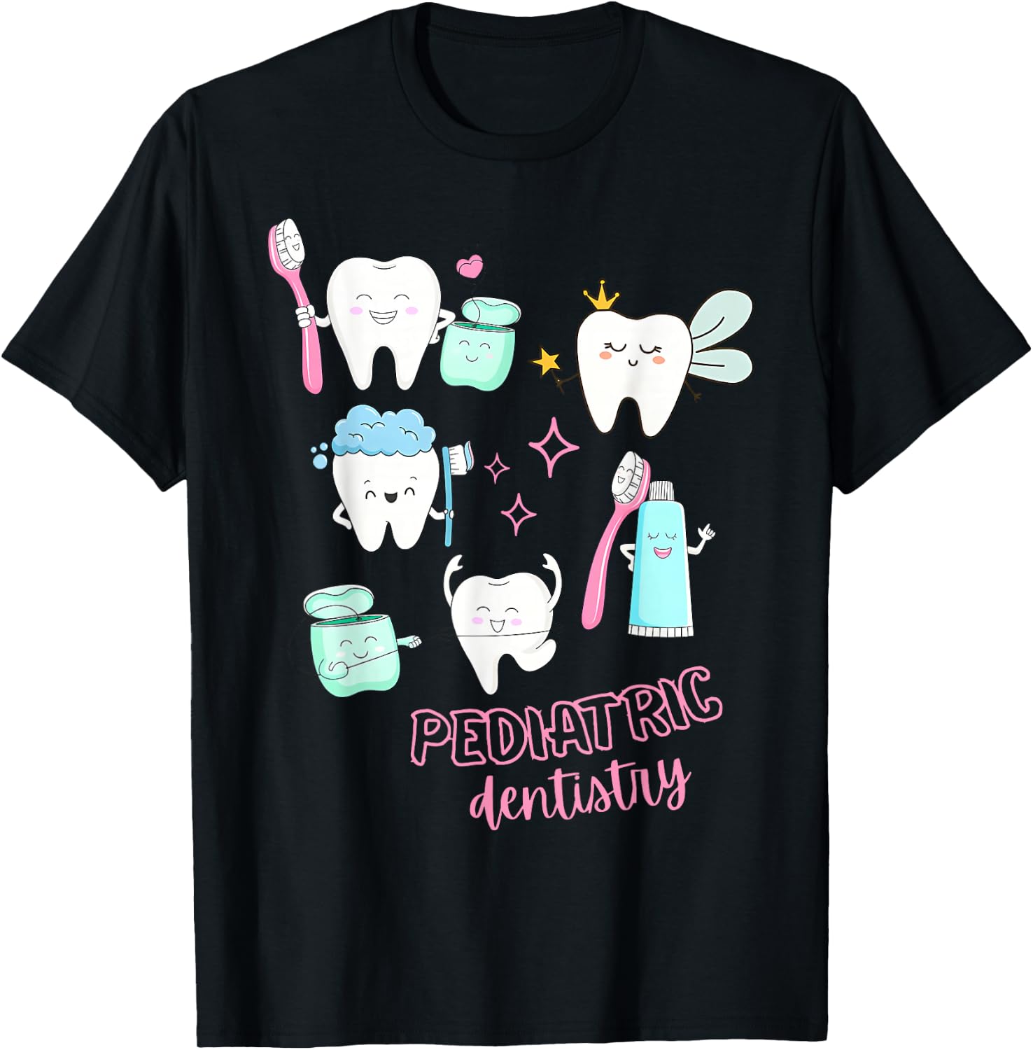 Cute Teeth Pediatric Dentistry Dental Hygienist Dental Squad T-Shirt