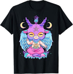 Pastel Goth Cute Creepy Baphomet Goat Kawaii Menhera Wiccan T-Shirt