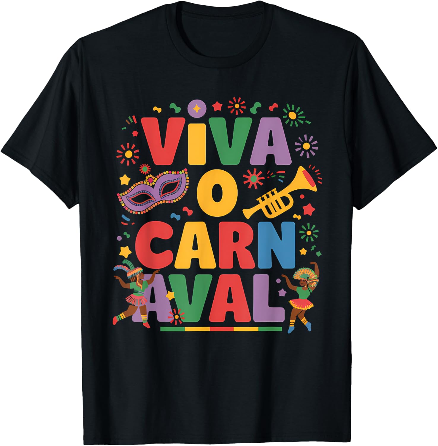 Viva O Carnaval Brazil Carnival Outfit Samba Parade T-Shirt