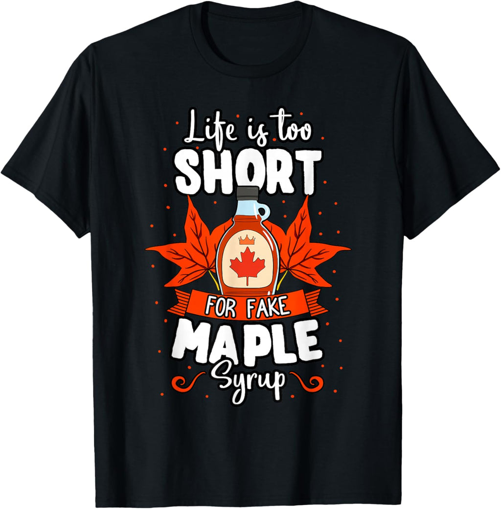 Maple Syrup Sweet Pancake Canada Breakfast Love T-Shirt