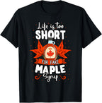 Maple Syrup Sweet Pancake Canada Breakfast Love T-Shirt