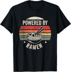Vintage Powered by Ramen Japanese Love Anime Noodles Foodie T-Shirt