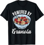 Funny Powered By Granola Costume Muesli Lover T-Shirt
