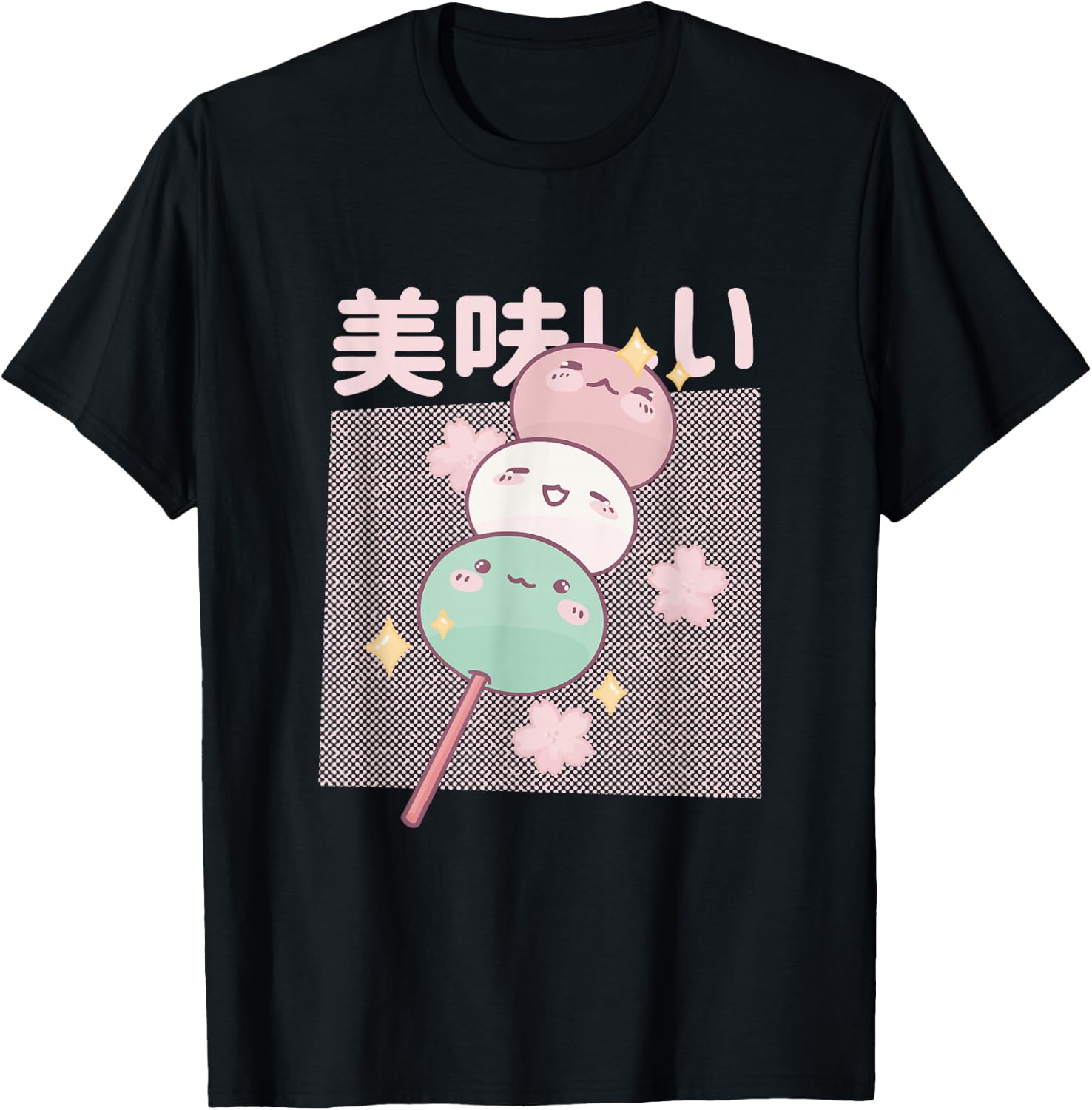 Kawaii Mochi Ice Cream Cute Japanese Foodie Graphic T-Shirt