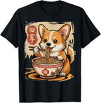 Corgi Eating Ramen T-Shirt