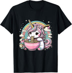 Unicorn Ramen Kawaii Neko Japanese Noodles Aesthetic T-Shirt