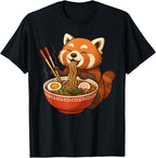 Red Panda Ramen Lover Anime Noodle Tee Japanese Kawaii Food T-Shirt