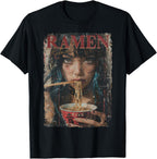Japanese Ramen Noodles Otaku Y2K Fashion Kawaii Manga Anime T-Shirt