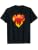 Flaming RED Heart T-Shirt