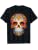 Day of Dead Sugar Skull Floral Skeleton Head Bone Skull T-Shirt