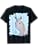 Cute rainbow unicorn that chews blue chewing gum T-Shirt